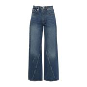 Anine Bing Blå Djup Jeans A-06-10396 Blue, Dam