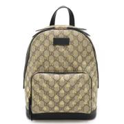 Gucci Vintage Pre-owned Laeder ryggsckar Beige, Dam