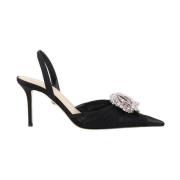 Mach & Mach Rhinestone Stiletto Häl Pumps Black, Dam