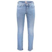 Tommy Hilfiger Slim Scanton Jeans, Tvättad Effekt, Broderi Blue, Herr