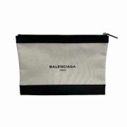 Balenciaga Vintage Pre-owned Canvas kuvertvskor Beige, Dam