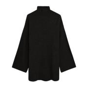 By Malene Birger Svart Oversize Turtleneck Ulltröja Black, Dam