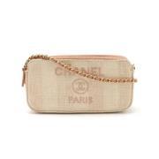 Chanel Vintage Pre-owned Canvas handvskor Pink, Dam