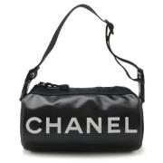 Chanel Vintage Pre-owned Nylon axelremsvskor Black, Dam