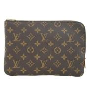 Louis Vuitton Vintage Pre-owned Canvas kuvertvskor Brown, Dam