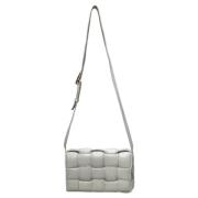 Bottega Veneta Vintage Pre-owned Laeder axelremsvskor White, Dam