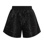 Emporio Armani EA7 Djurmönster shorts Black, Dam