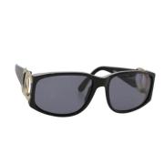 Chanel Vintage Pre-owned Plast solglasgon Black, Dam