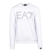 Emporio Armani EA7 Sweatshirt White, Herr