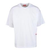 Diesel Bomull T-shirt White, Herr