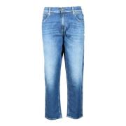 Replay Klassiska Denim Jeans med Elastanblandning Blue, Herr