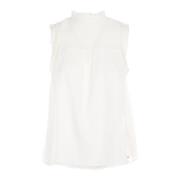 Tommy Hilfiger Ärmlös Volangblus White, Dam