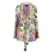 Etro Blommig silkesnattlinne Multicolor, Dam