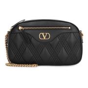 Valentino Quiltie 67 Axelväska i Nappa Black, Dam