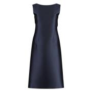 Alberta Ferretti Bak Cut-Out Båge Detalj Klänning Blue, Dam