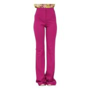 PINKO Straight Trousers Purple, Dam