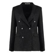 Tagliatore Paillettblazer Black, Dam