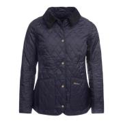 Barbour Marinblå Quiltad Jacka med Formade Sömmar Blue, Dam