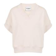 Iceberg Dammskuren kortärmad sweatshirt i scubatyg Beige, Dam