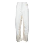 Sportmax Bomulls Jeans White, Dam