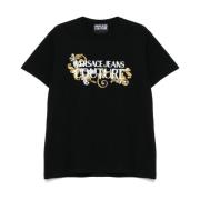 Versace Jeans Couture Svart och Guld T-shirt och Polo Black, Herr