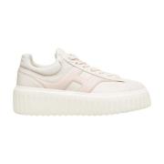 Hogan Rose Sneakers med H-Stripes Pink, Dam