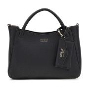 Guess Svart Bucketväska Brenton Stil Black, Dam