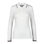 Tommy Hilfiger Elegant Viskos Elastan Polo Skjorta White, Dam