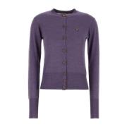 Vivienne Westwood Lila ullblandad kofta Purple, Dam