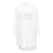 MM6 Maison Margiela Elegant Svart Klänning White, Dam