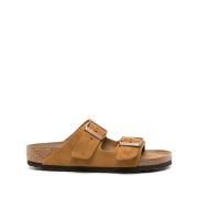 Birkenstock Bruna mockasiner i mockaskinn Beige, Dam