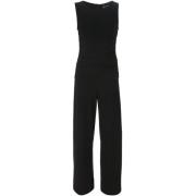 Norma Kamali Svart Ärmlös Jumpsuit Black, Dam