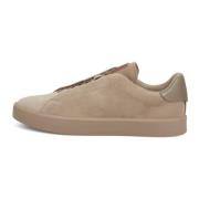 Boggi Milano Suede-sneakers Beige, Herr