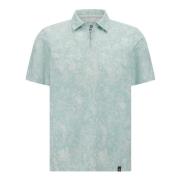 Boggi Milano Poloskjorta i jersey av bomullsblend Green, Herr