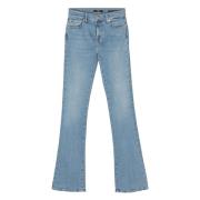 7 For All Mankind Bootcut-jeans Blue, Dam