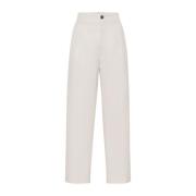 Brunello Cucinelli Eleganta Herrbyxor White, Dam