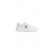 Calvin Klein Vita Läder Låga Sneakers White, Herr