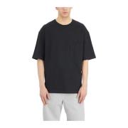 Lemaire Bomull Boxy T-shirt Black, Herr