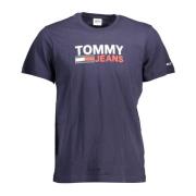 Tommy Hilfiger Bl Bomull Herr T-shirt Blue, Herr