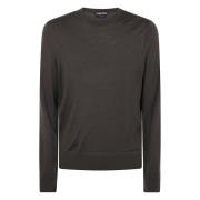 Tom Ford Crew Neck Stickad Tröja Green, Herr