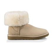 UGG Beige Varm Ankelstövlar för Kvinnor Beige, Dam