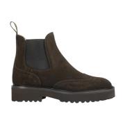 Doucal's Kvinnors mocka beatles ankel boot | brun Brown, Dam