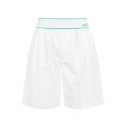 Bottega Veneta Logo Bomullsshorts Italien Tillverkad White, Herr