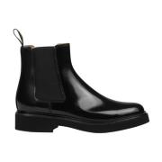 Doucal's Kvinnors läder beatles ankel boot | svart Black, Dam