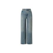 Loewe Högmidjade Denim Jeans Blue, Dam