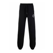 Marcelo Burlon Milan Track Pants med Logodetalj Black, Herr