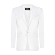 Dsquared2 Bomullsblazer med Knappstängning White, Herr