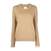 Maison Margiela Ull Cashmere Pullover Långärmad Brown, Dam