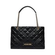 Moschino Svart Shopper Väska Black, Dam