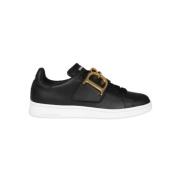 Dsquared2 Låga lädersneakers Black, Dam